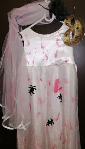 Kids Costumes to Hire - Dress with veil & mask - GIRL